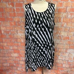 Alfani Geometric Print High‎ Low Tunic